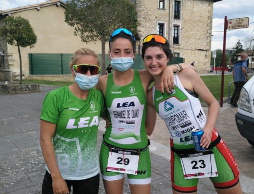 El equipo femenino LEA LA Blanca se proclama subcampeón de Euskadi de duatlón