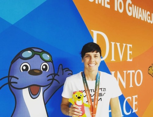 Eider Fuentes, doble campeona del mundo de natación máster en Corea