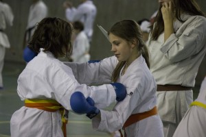 Niñas en el campus de Karate Fitness